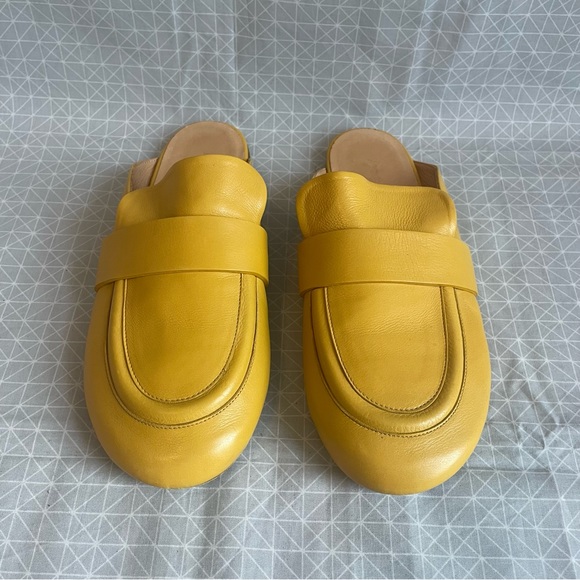 Marsell Girella Sabot Mule in Pollen Yellow Leather 38 - Picture 2 of 6